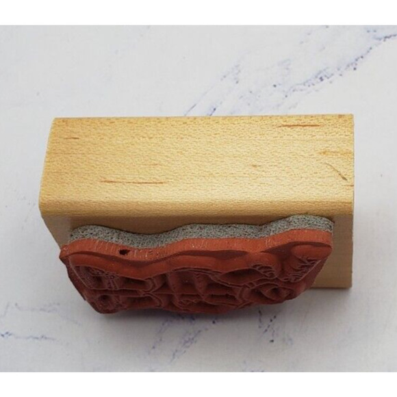 Super Turtle Eureka Stamp Small Wood Mounted Rubber Stamp - Picture 4 of 8